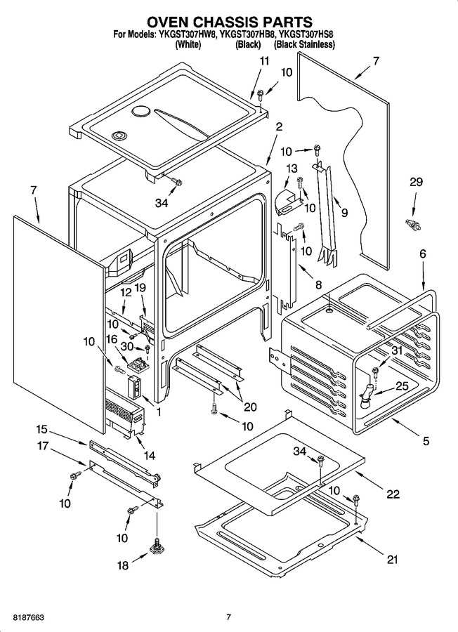 Diagram for YKGST307HS8
