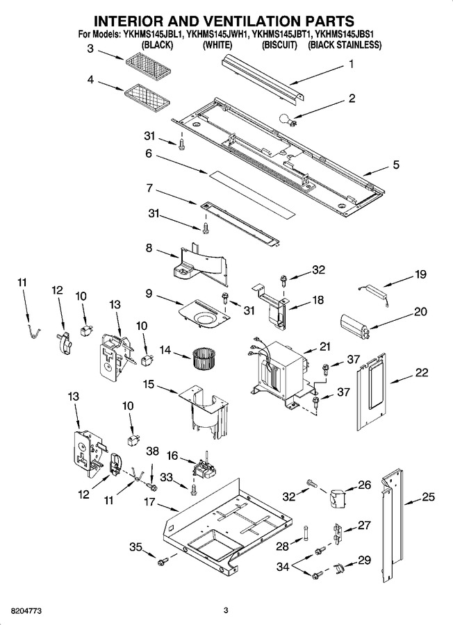 Diagram for YKHMS145JWH1