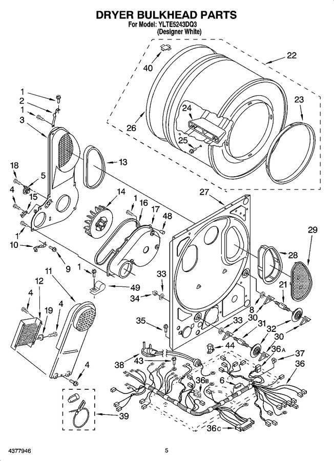Diagram for YLTE5243DQ3