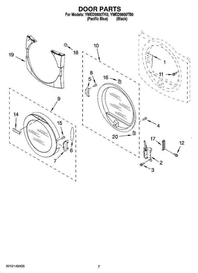 Diagram for YMED9800TB0