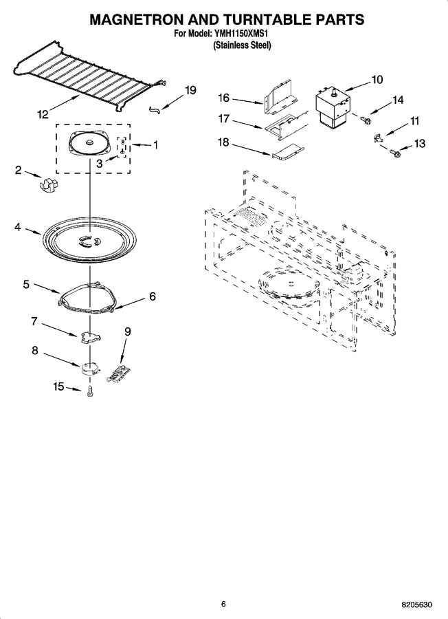 Diagram for YMH1150XMS1