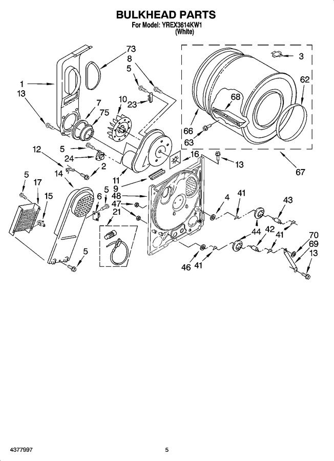 Diagram for YREX3614KW1