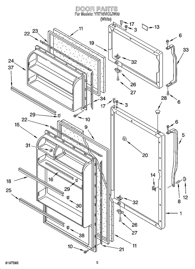 Diagram for YRT18VKXJW00