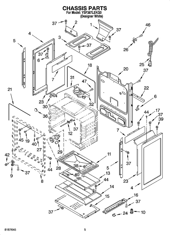 Diagram for YSF387LEKQ0