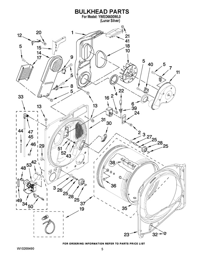 Diagram for YWED6600WL0