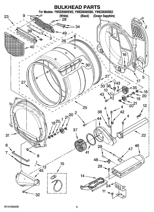 Diagram for YWED8300SW2