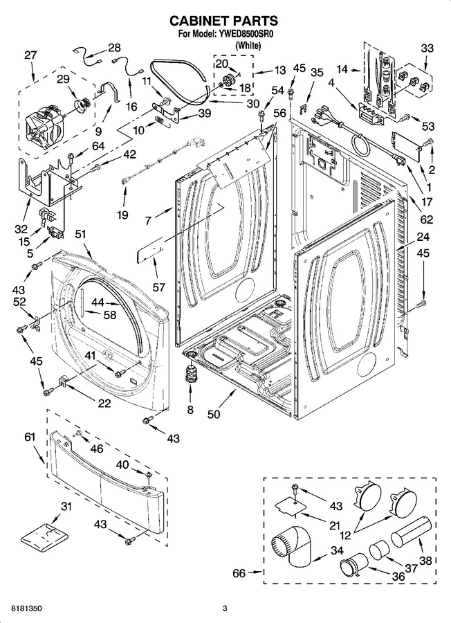 Diagram for YWED8500SR0