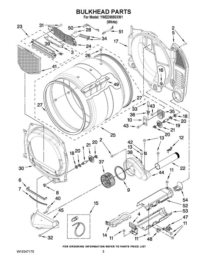Diagram for YWED9050XW1