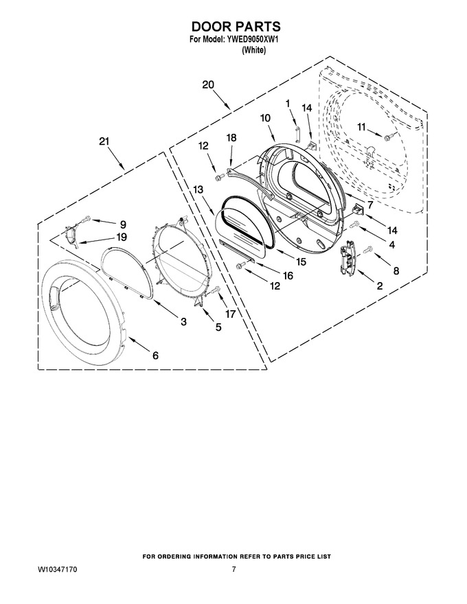 Diagram for YWED9050XW1