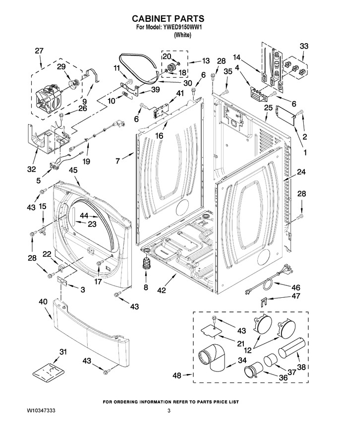 Diagram for YWED9150WW1