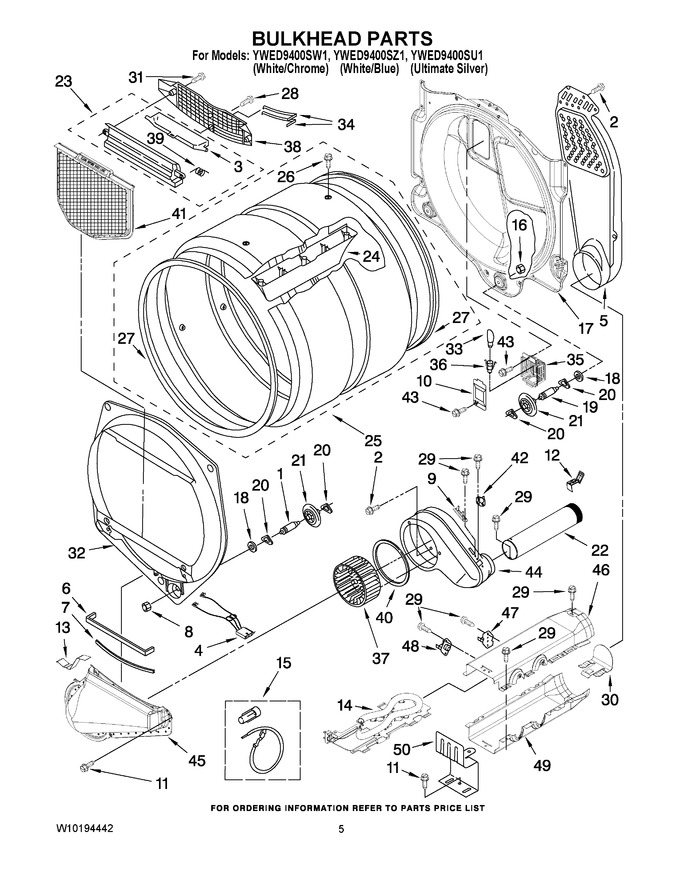 Diagram for YWED9400SZ1