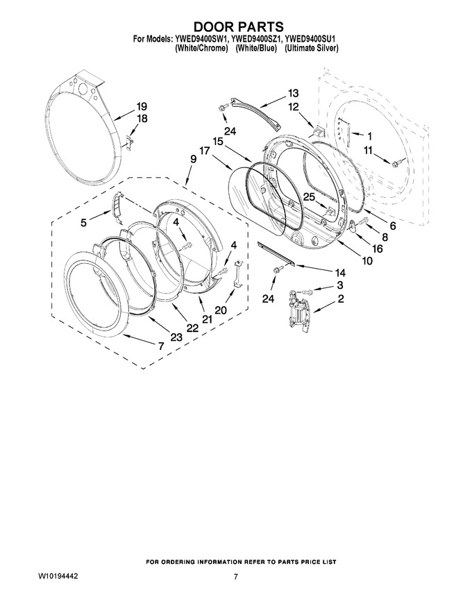 Diagram for YWED9400SZ1