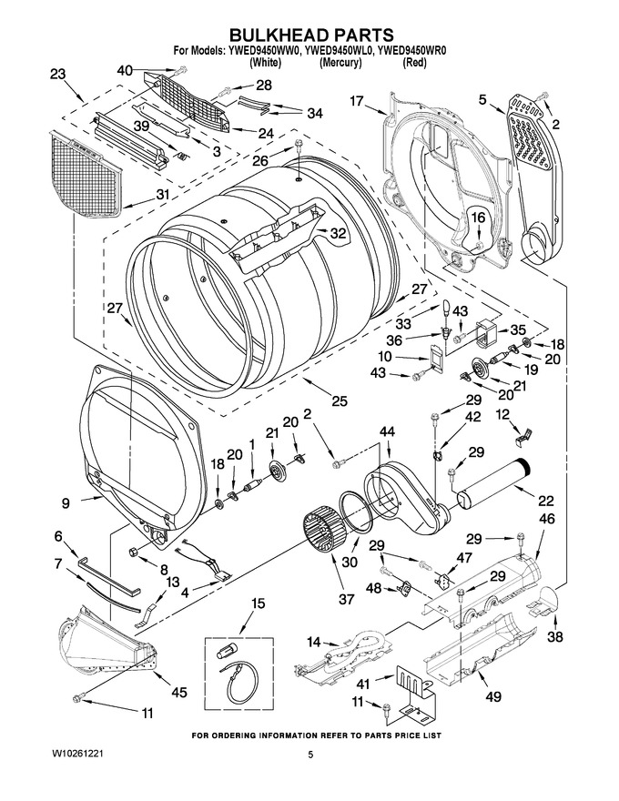 Diagram for YWED9450WL0
