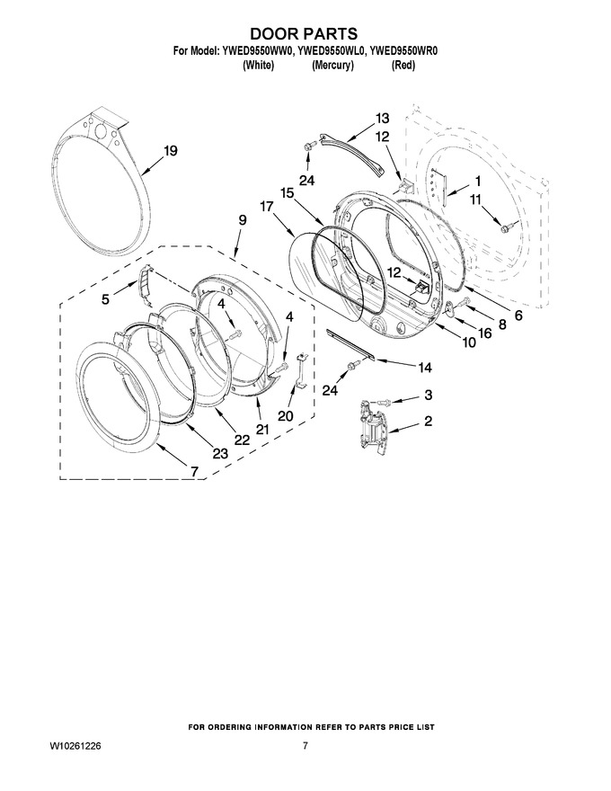 Diagram for YWED9550WR0