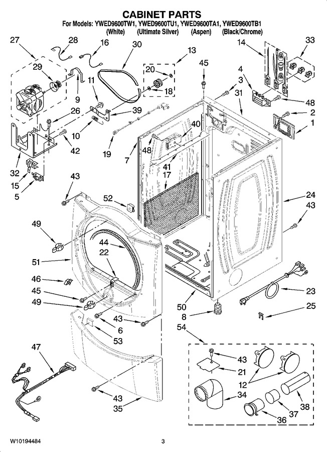 Diagram for YWED9600TB1