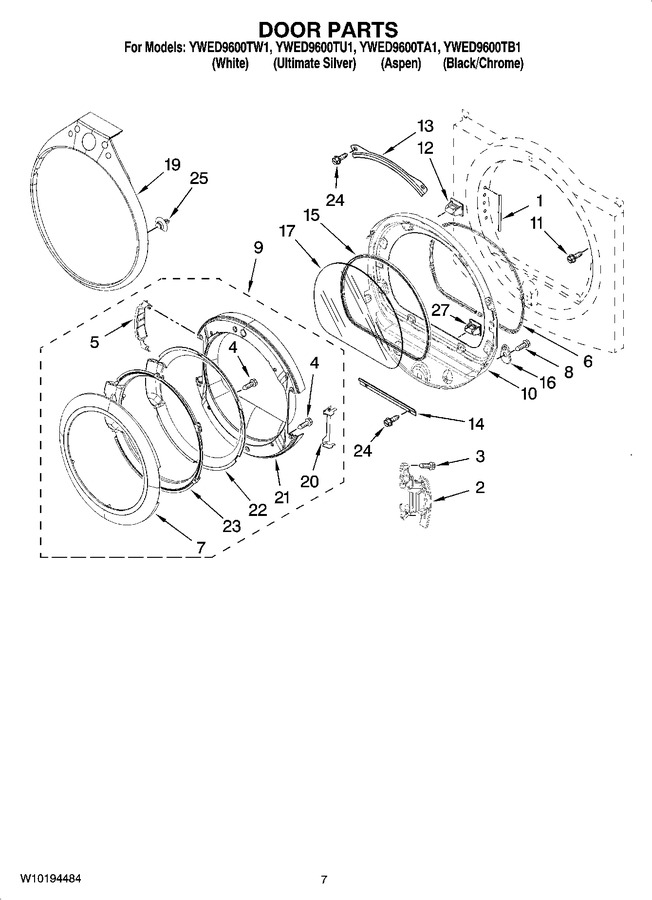 Diagram for YWED9600TA1