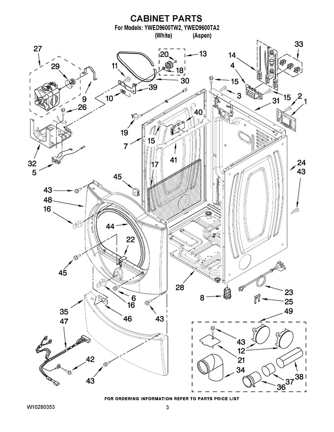 Diagram for YWED9600TW2