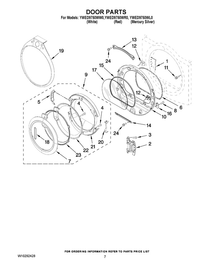 Diagram for YWED9750WL0