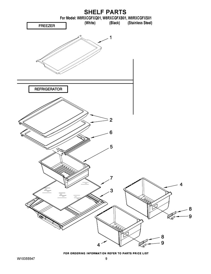 Diagram for W8RXCGFXQ01