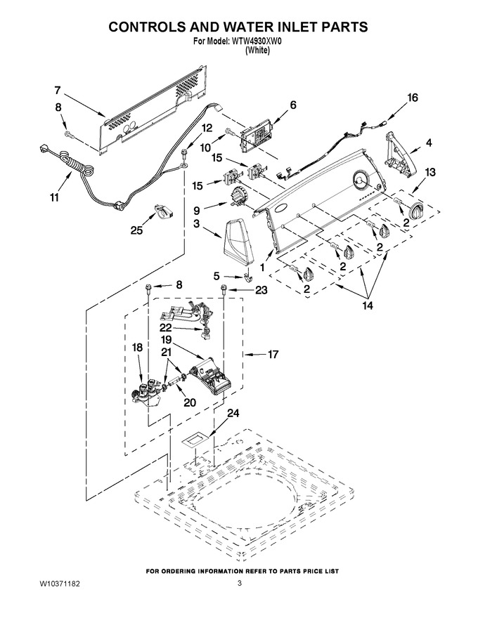 Diagram for WTW4930XW0