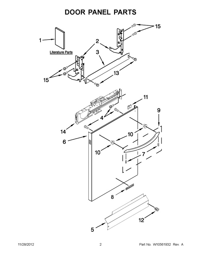 Diagram for KUDL15FXWH6