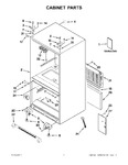 Diagram for 01 - Cabinet Parts