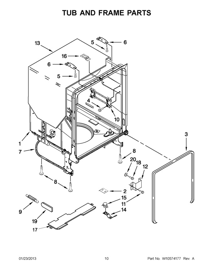 Diagram for WDF530PSYW4