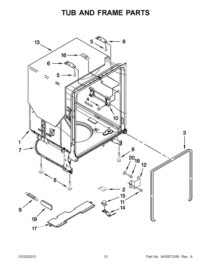 Diagram for WDF530PLYW4