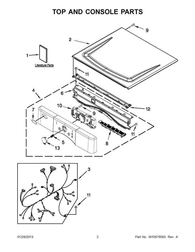 Diagram for YWED9050XW2