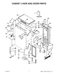 Diagram for 01 - Cabinet Liner And Door Parts