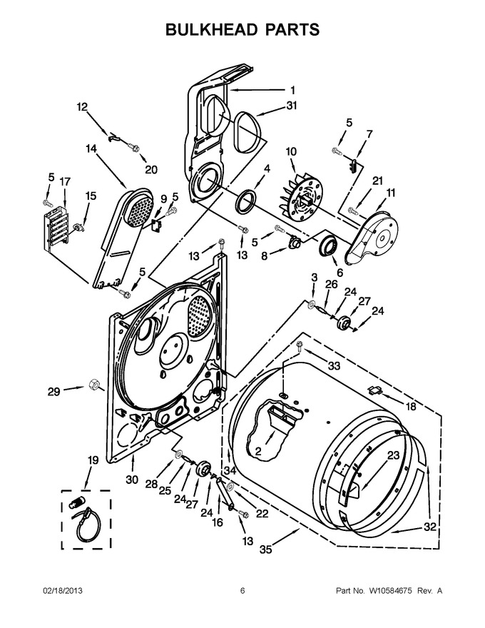 Diagram for 4GWED4900YW1