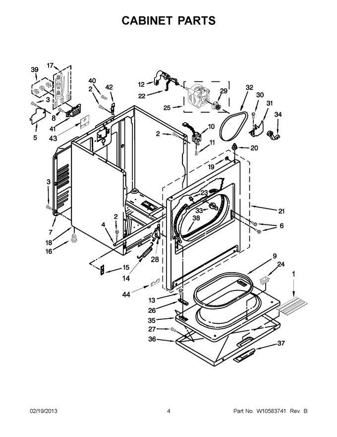 Diagram for WED4900XW2