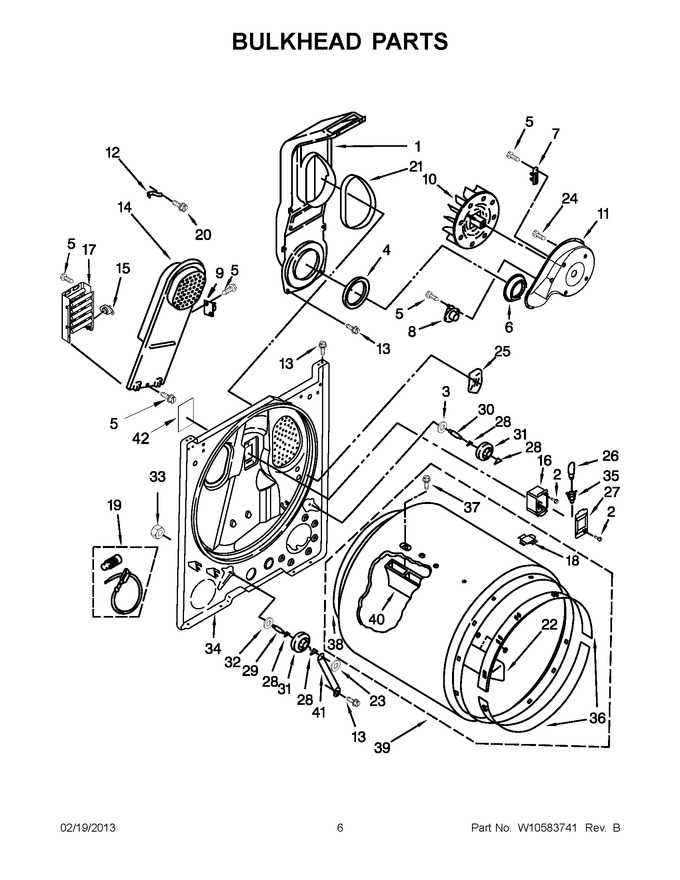 Diagram for WED4900XW2