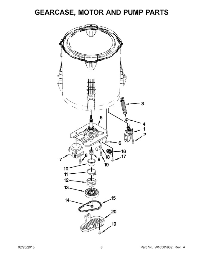 Diagram for 7MWTW5521BW0