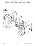 Diagram for 02 - Dryer Front Panel And Door Parts
