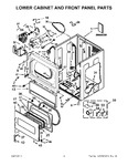 Diagram for 02 - Lower Cabinet And Front Panel Parts