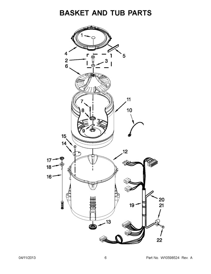 Diagram for 2DWTW5500XW1