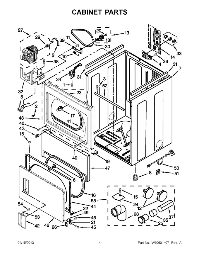 Diagram for YWED5500XW1