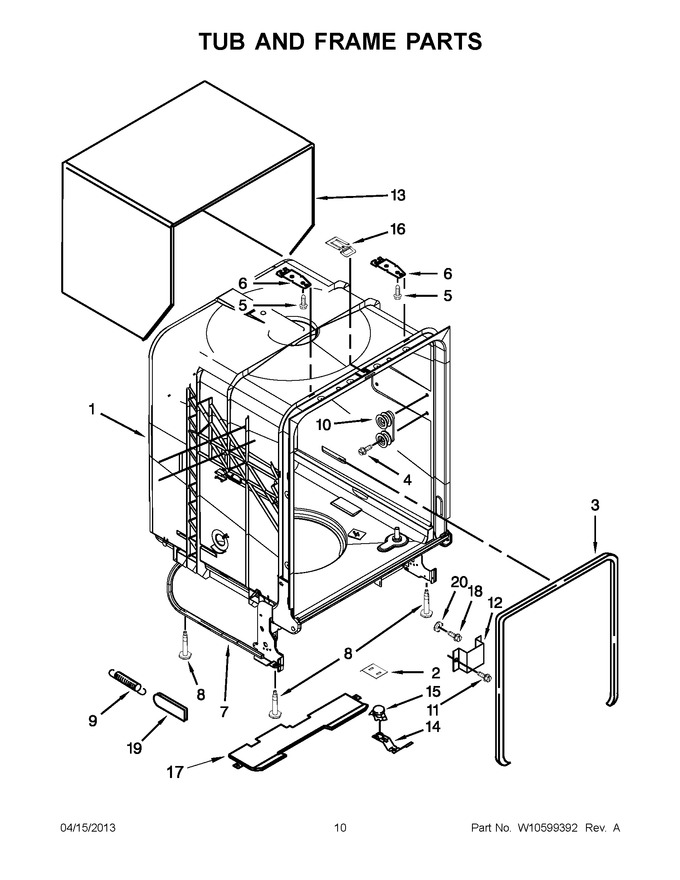 Diagram for WDF530PAYW5