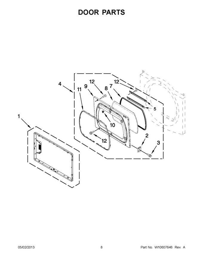 Diagram for YWED5700XW1