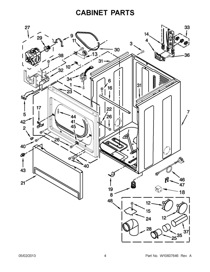 Diagram for YWED5700XW1