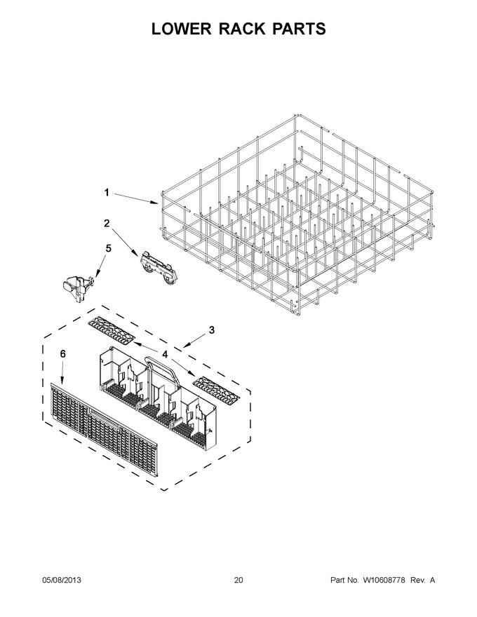 Diagram for WDF510PAYW8