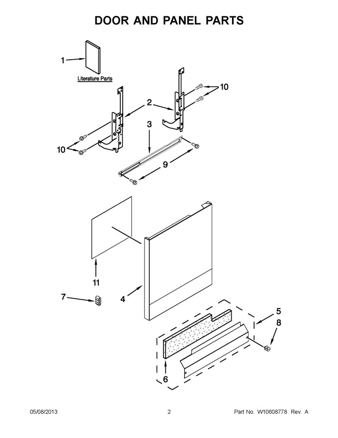 Diagram for WDF510PAYW8