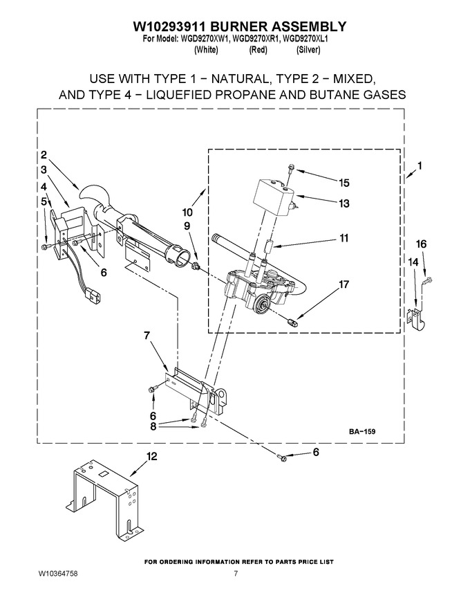 Diagram for WGD9270XW1