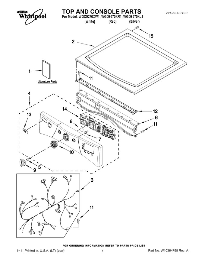 Diagram for WGD9270XW1