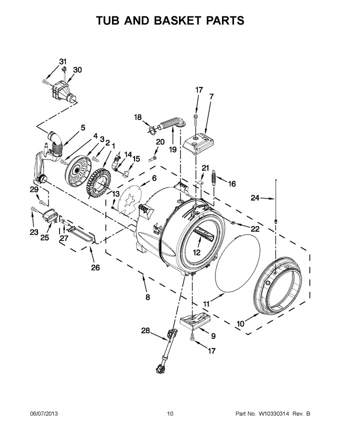 Diagram for WFW97HEXL0