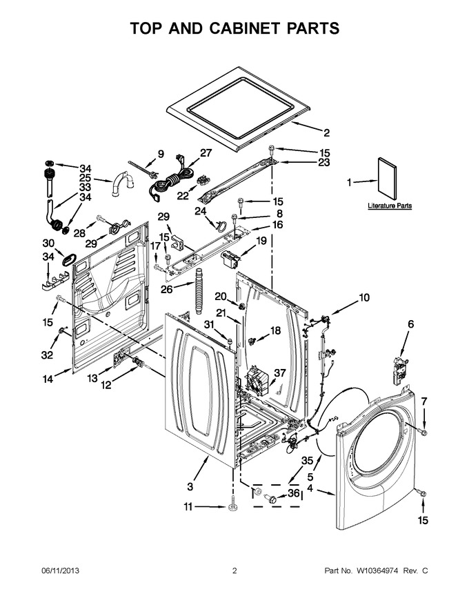 Diagram for WFW94HEXL0