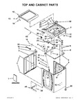 Diagram for 01 - Top And Cabinet Parts