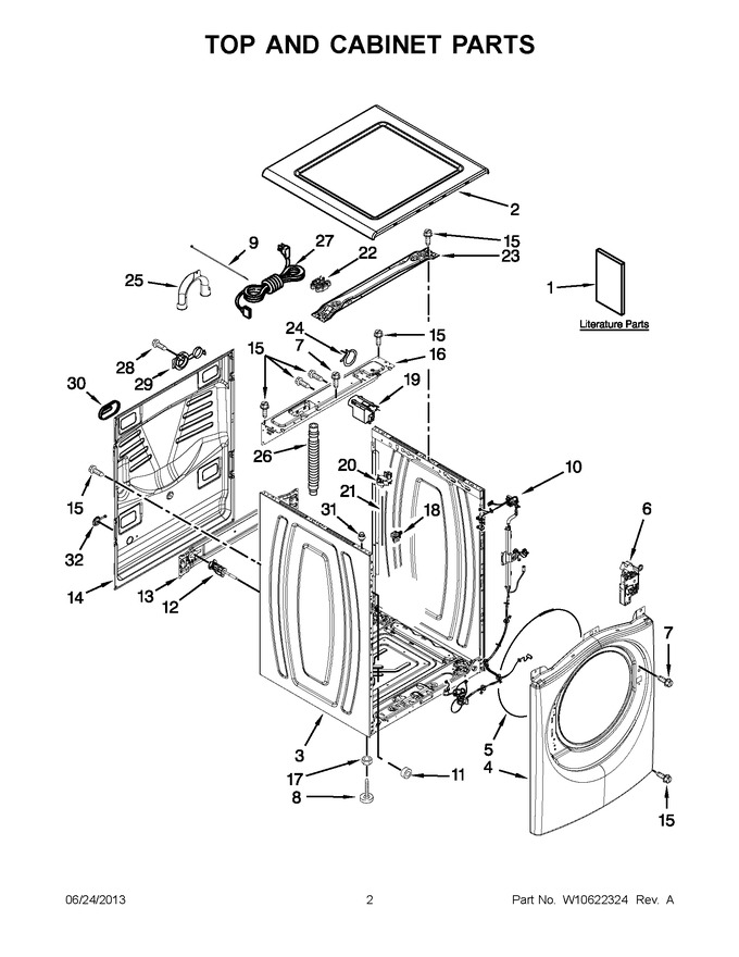 Diagram for WFW8640BC1