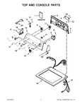 Diagram for 01 - Top And Console Parts